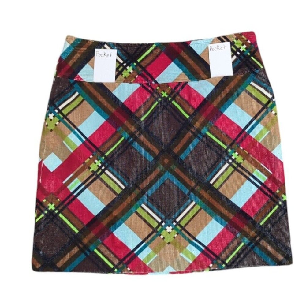 Etcetera Mini Skirt Sz‎ 6 Velvet Corduroy A Line Goblincore Grunge Y2K Retro - Picture 3 of 11